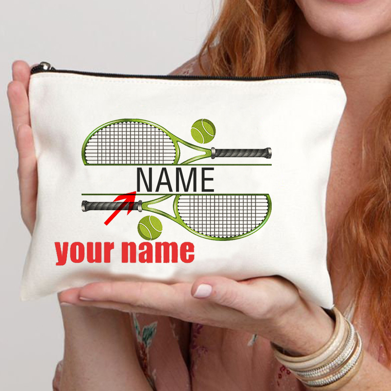 Personalized Name Box - Personalized Tennis Custom Name Makeup Bag