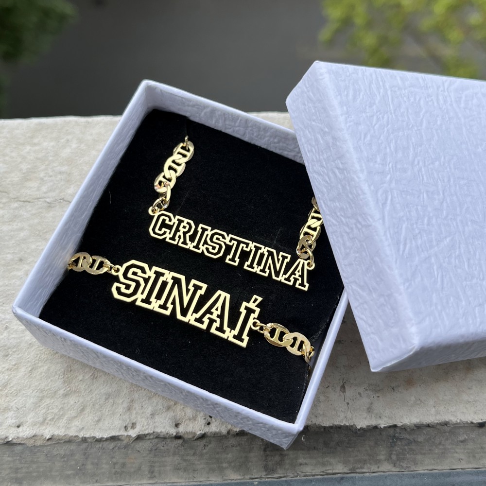 Name Necklace Custom - DUOYING Custom Name Hollow Necklace Hip-Hop