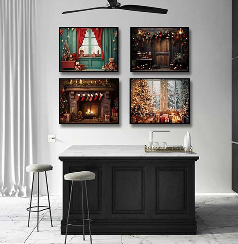 1pc frameless Large Christmas  - Family Tree Print review and price