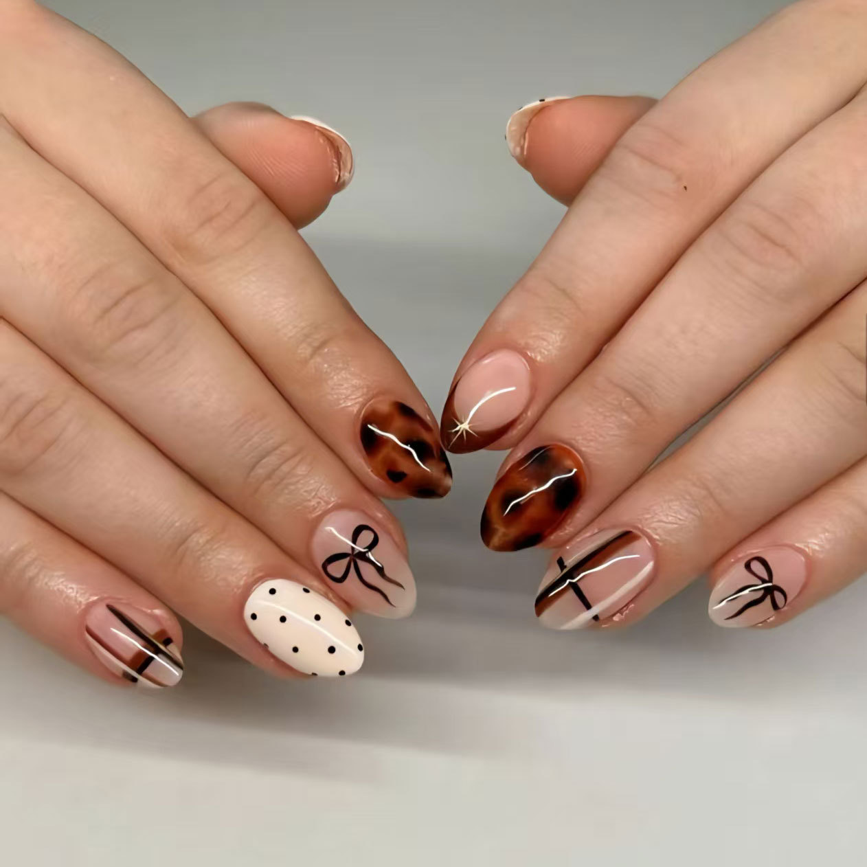 24pcs Flower False Nails Brown - Pressed Flower Art review and price