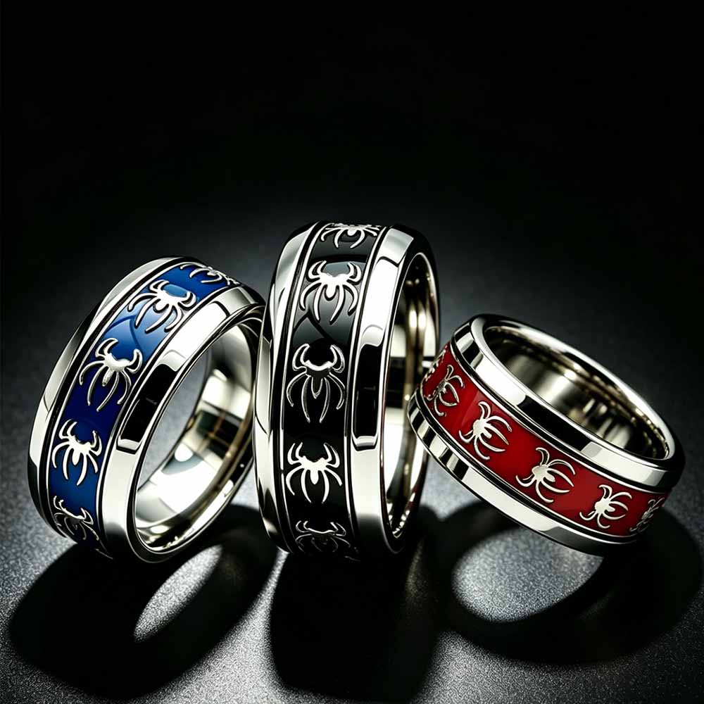 New Vintage Punk Spider Ring 3 - Initial Ring Custom review and price