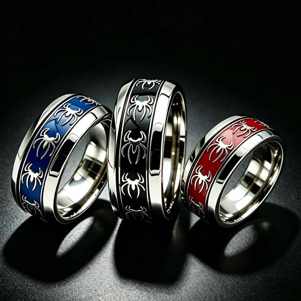 New Vintage Punk Spider Ring 3 - Initial Ring Custom review and price