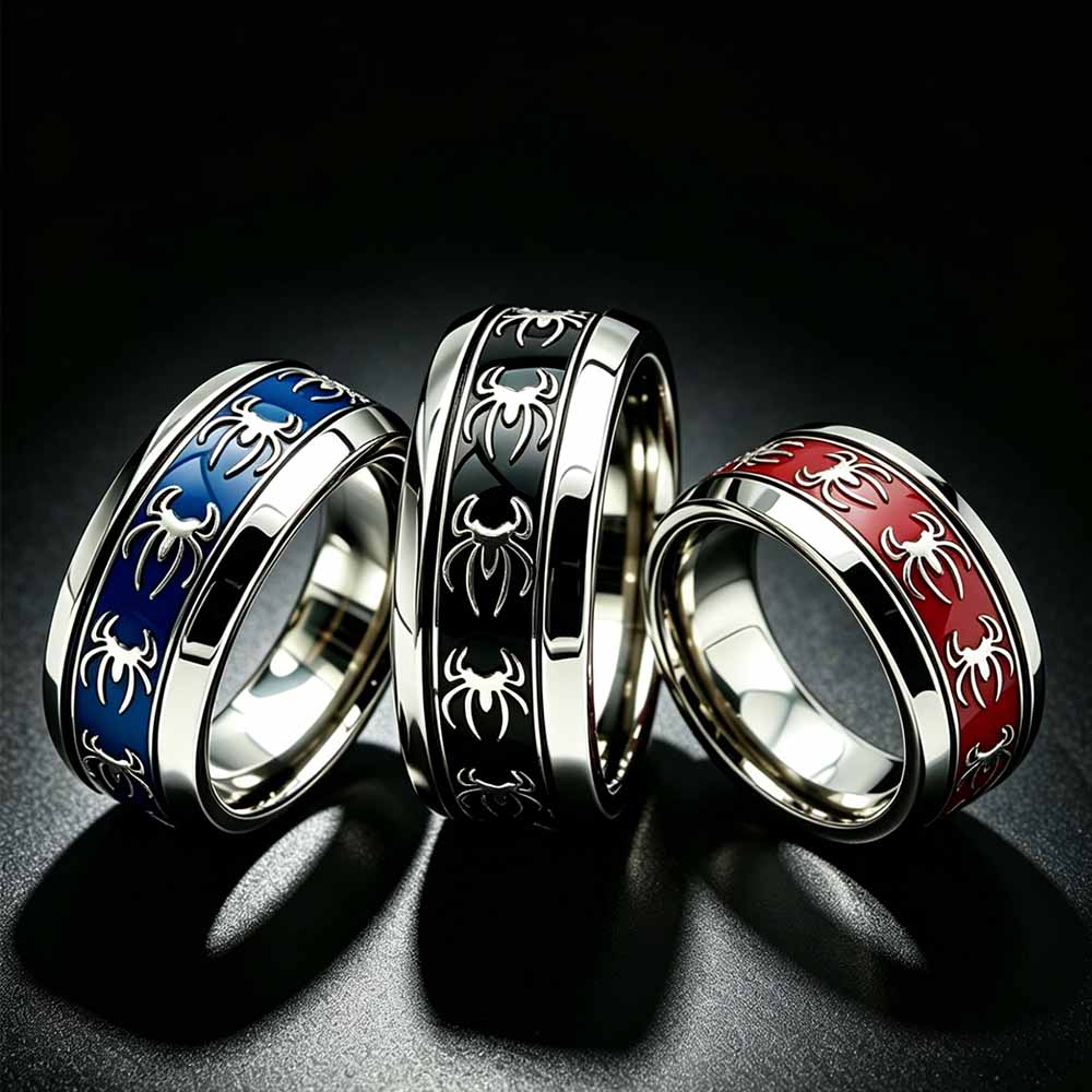 New Vintage Punk Spider Ring 3 - Initial Ring Custom review and price
