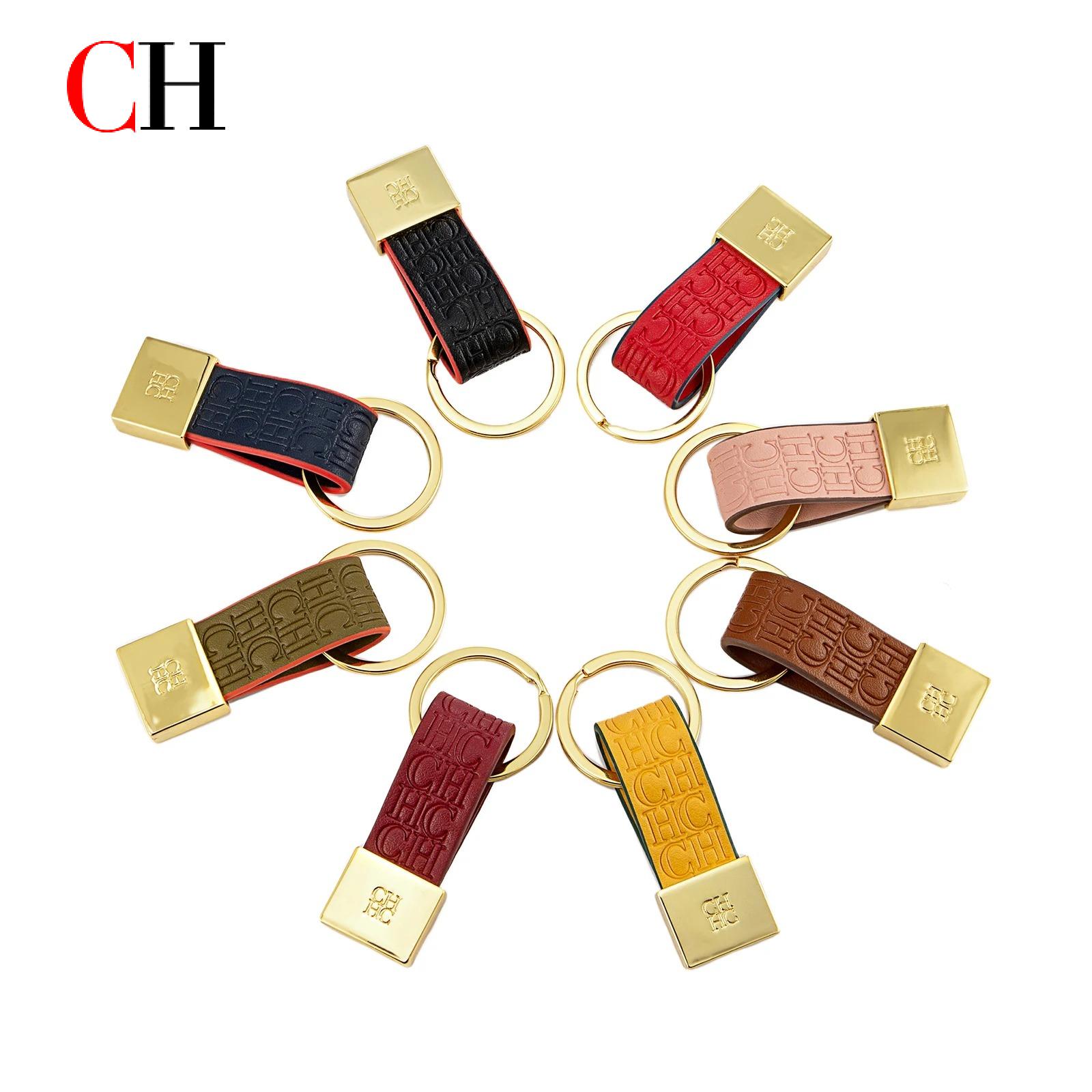 CH Embossed Monogram Leather K - Monogram Keychain Leather review and price