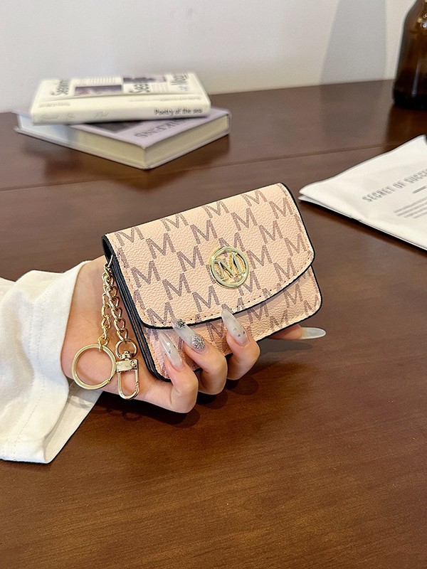 Retro Monogram Print Faux Leat - Monogram Keychain Leather review and price
