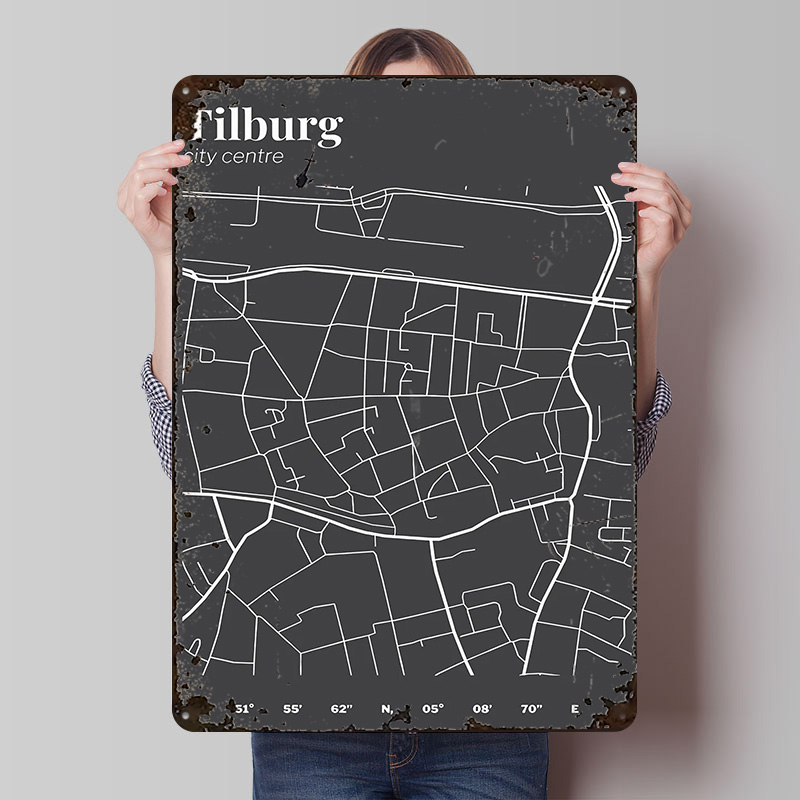 Tilburg City Centre Map Printe - Custom Map Poster review and price