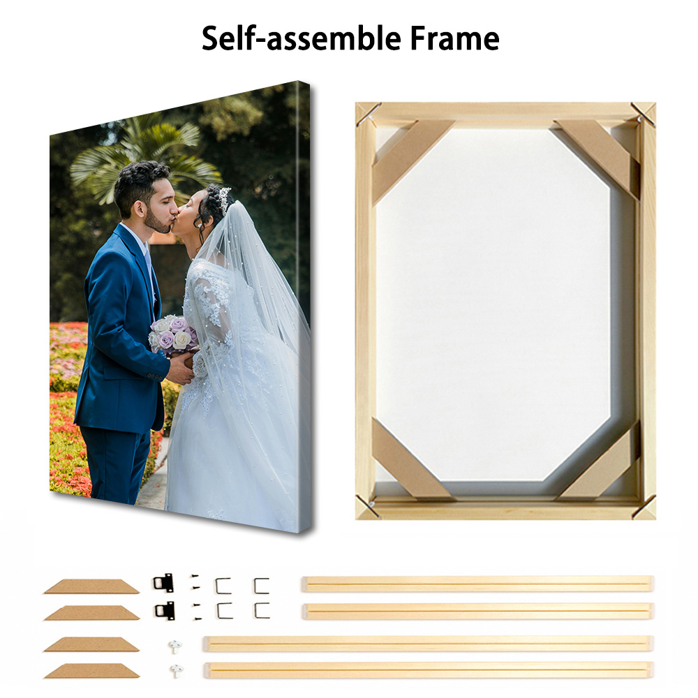 1 Pc Customized Photos on Canv - Engraved Wood Frame review and price