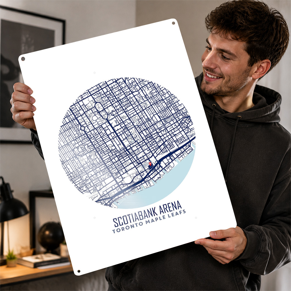 Scotiabank Arena Map Metal Pos - Custom Map Poster review and price