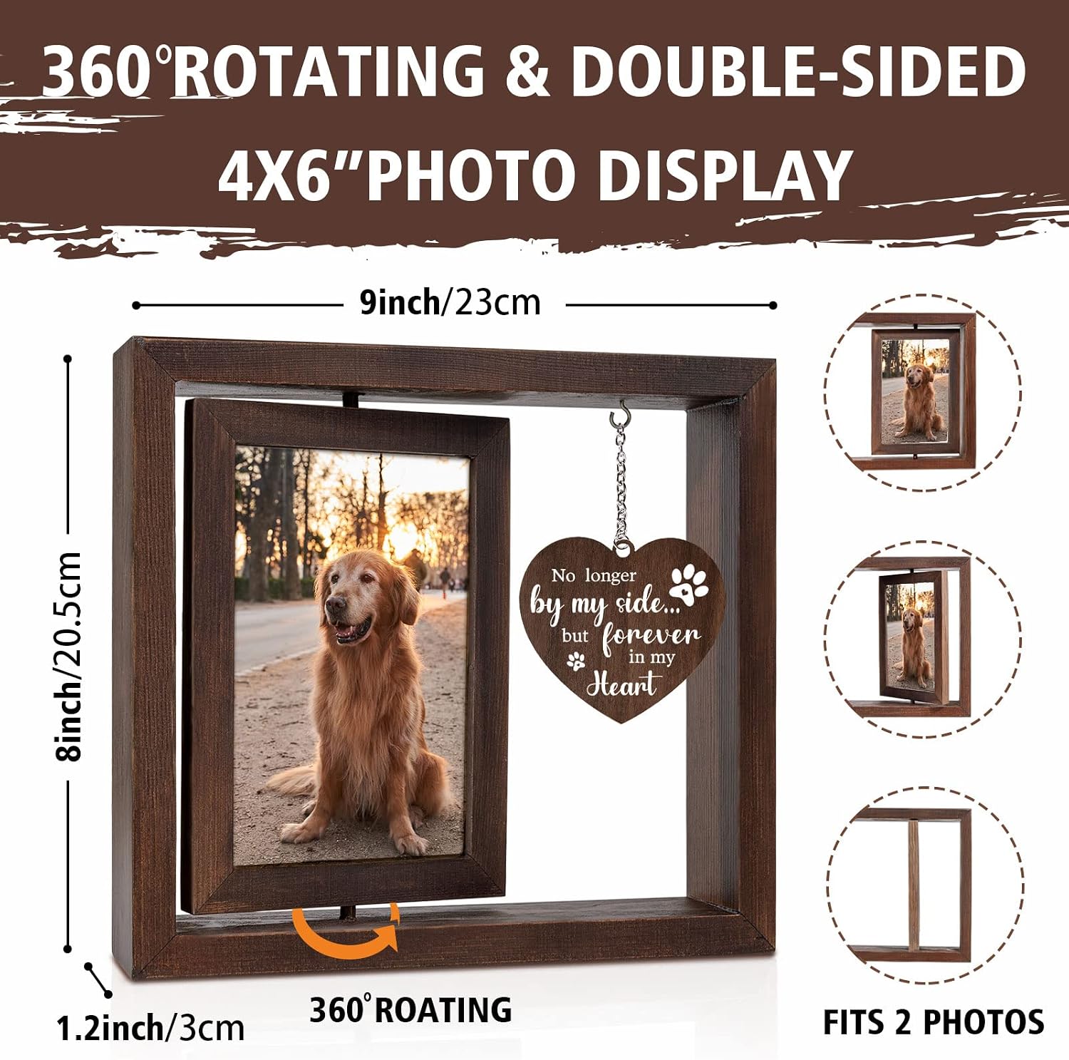 Pet Memorial Photo Frame for D - Engraved Wood Frame review and price