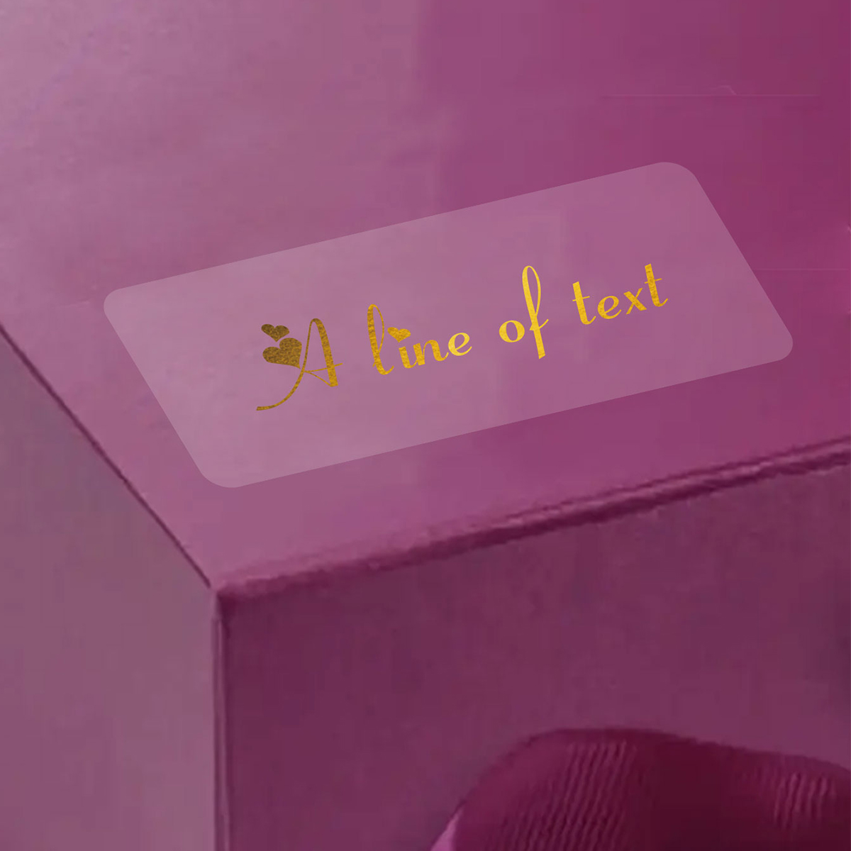 Custom Text Rectangle Transpar - Personalised Candle Label review and price