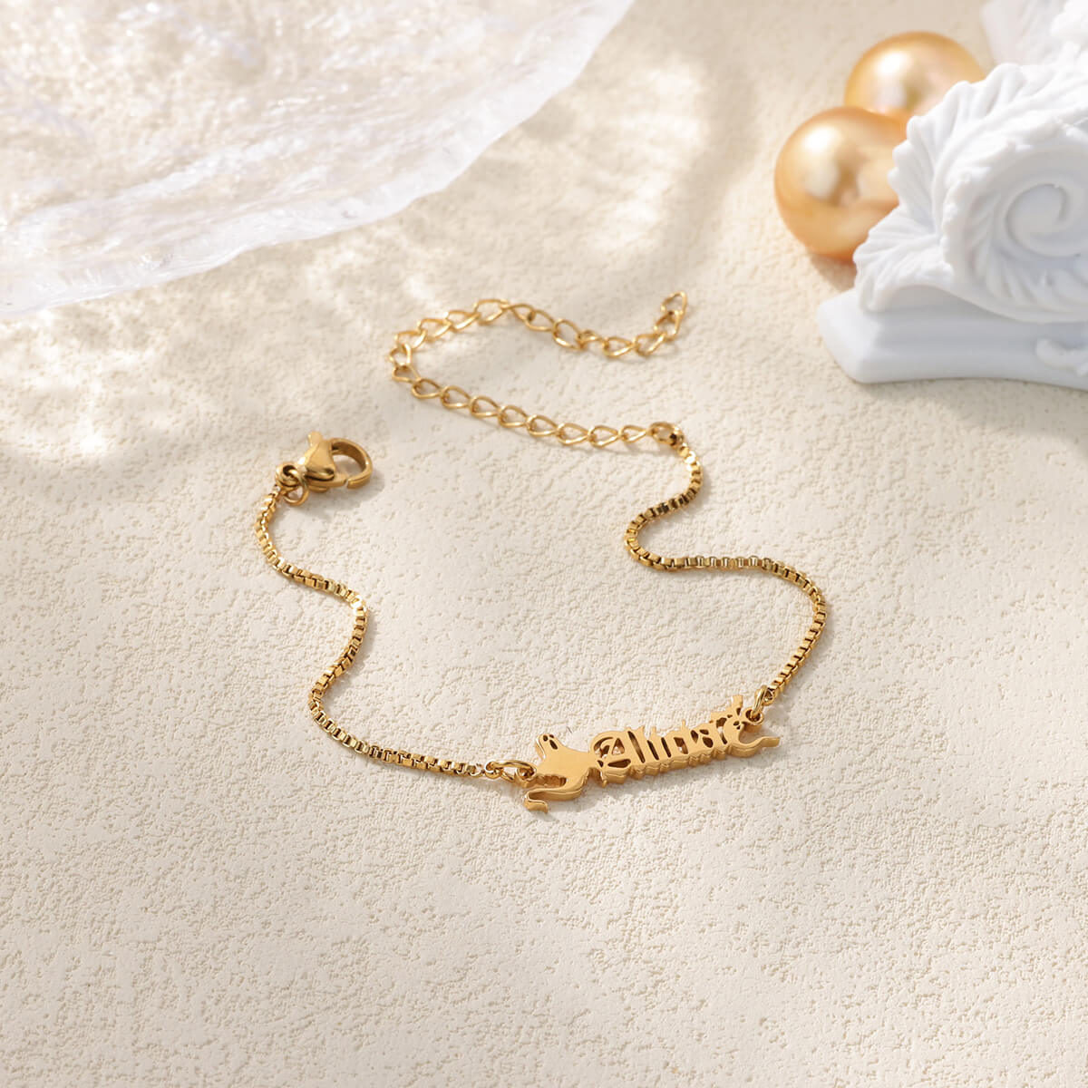 Custom Name Bracelet For Women - Personalized Name Box review and price