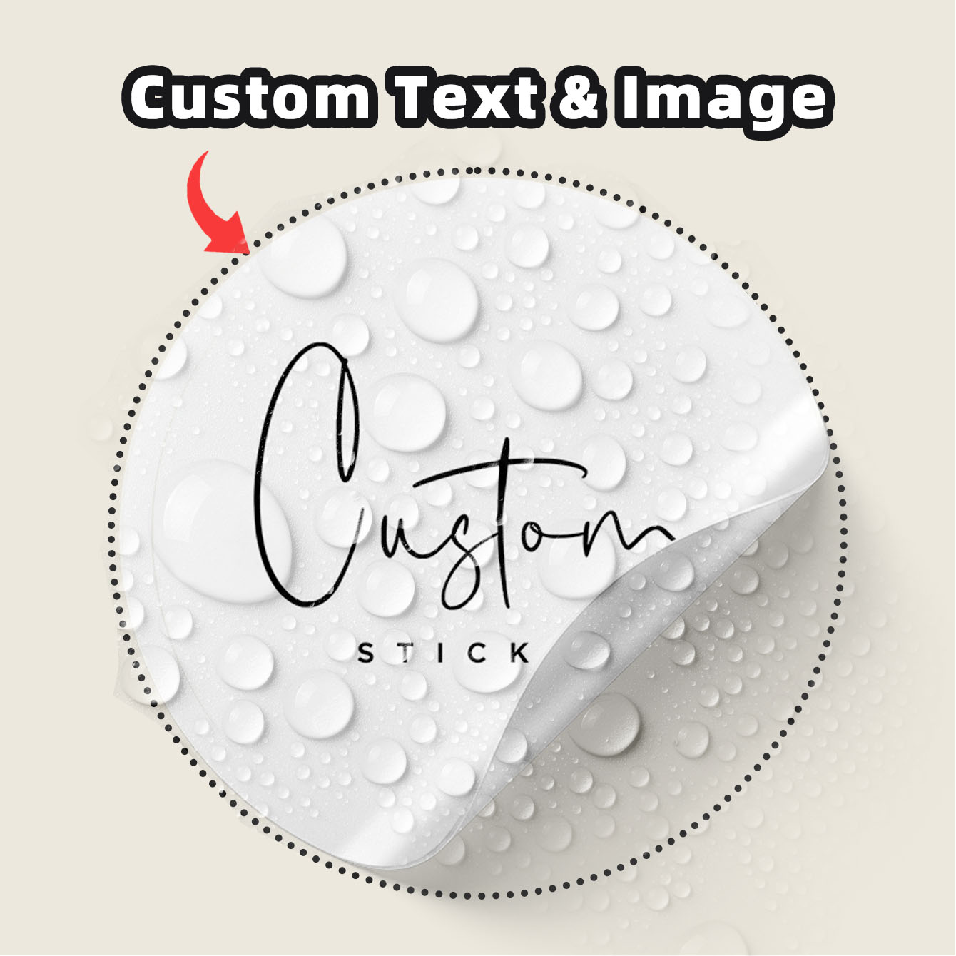 1-100Pcs Custom Waterproof Rou - Personalised Candle Label review and price