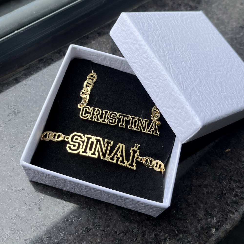 DUOYING Custom Name Hollow Nec - Name Necklace Custom review and price