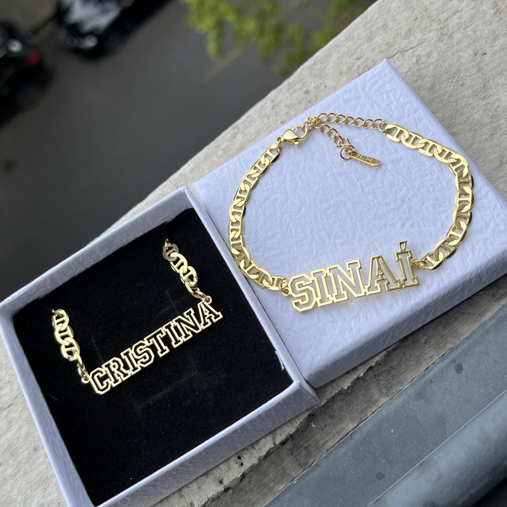 DUOYING Custom Name Hollow Nec - Name Necklace Custom review and price