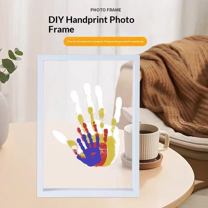 New-1Set Family Handprint Phot - Engraved Wood Frame review and price