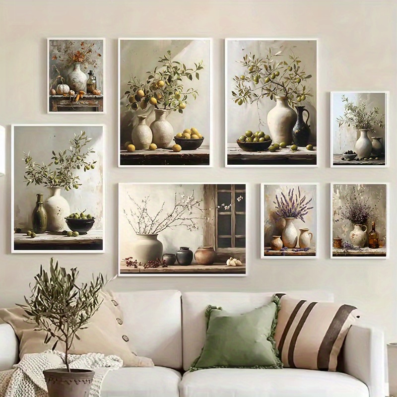 1pc Frameless  Retro Still Lif - Family Tree Print review and price