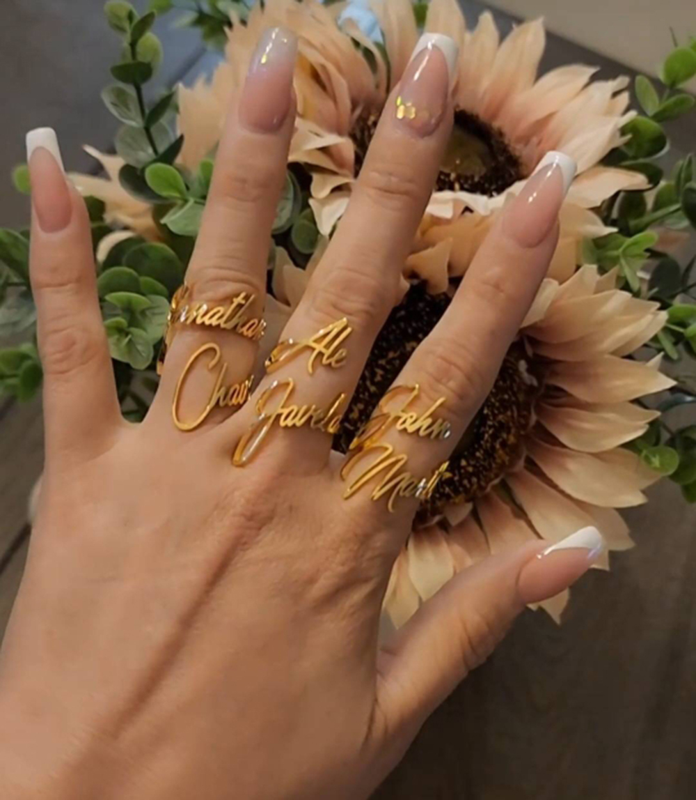 Personalized Custom  Name Ring - Initial Ring Custom review and price