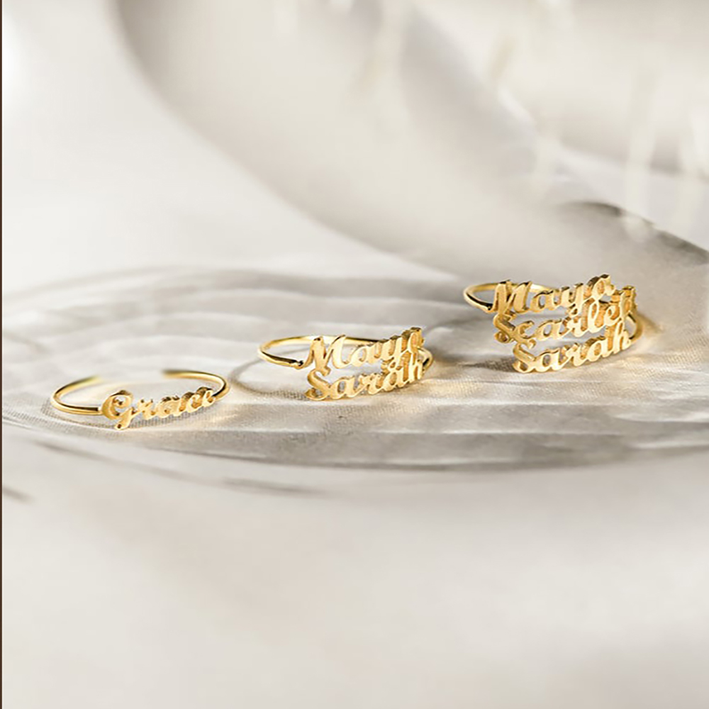 Personalized Custom  Name Ring - Initial Ring Custom review and price