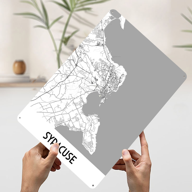 Syracuse City Map Metal Poster - Custom Map Poster review and price