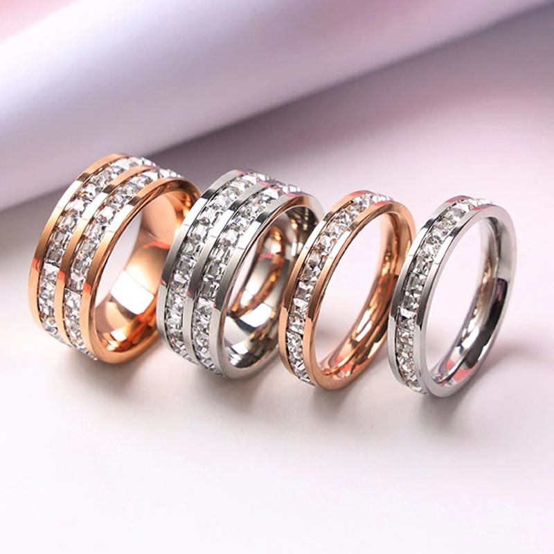 Luxury Rose Gold Color Single  - Initial Ring Custom review and price