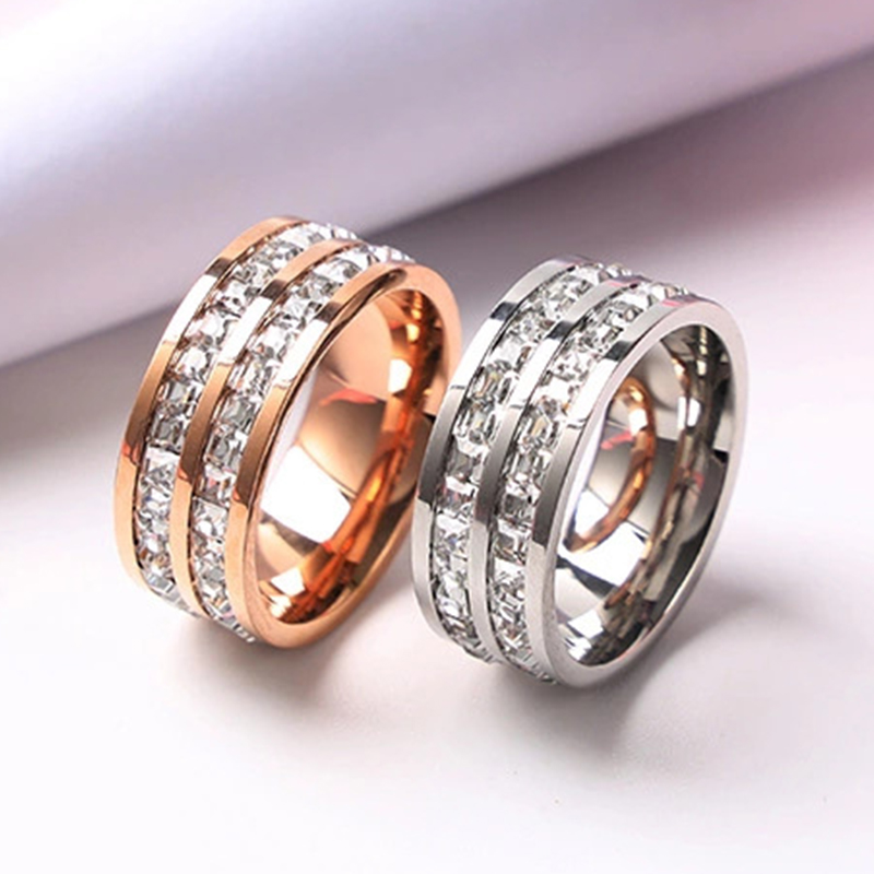 Luxury Rose Gold Color Single  - Initial Ring Custom review and price