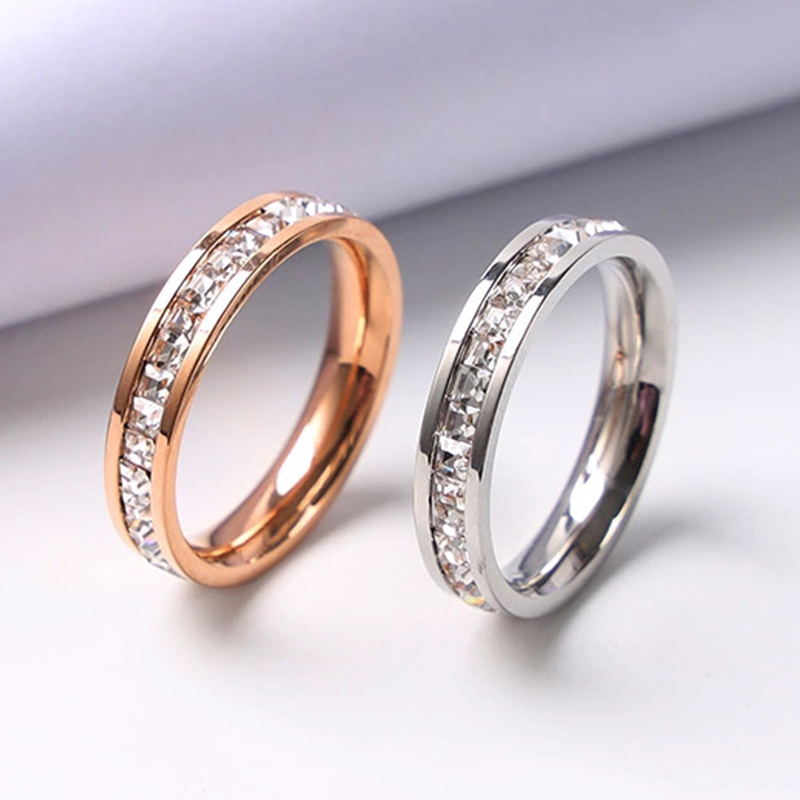 Luxury Rose Gold Color Single  - Initial Ring Custom review and price