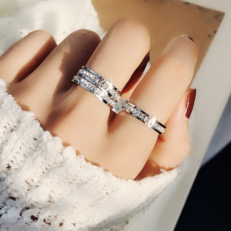 Luxury Rose Gold Color Single  - Initial Ring Custom review and price