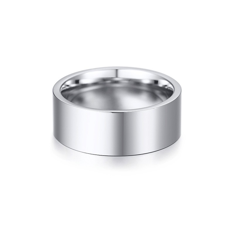 Vnox 8mm Classic Plain Ring fo - Initial Ring Custom review and price