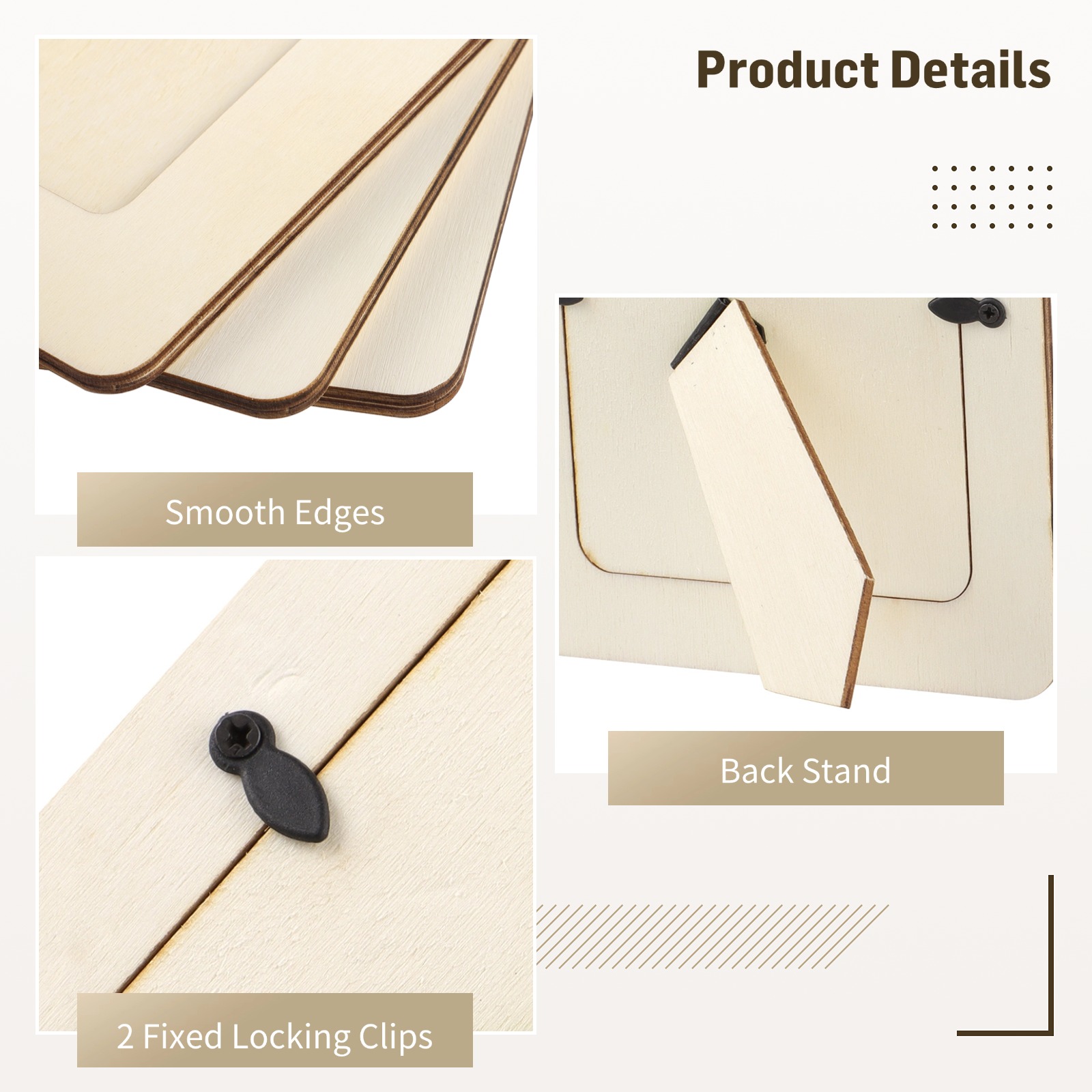 12Pcs/Set Unfinished Wooden Ph - Engraved Wood Frame review and price