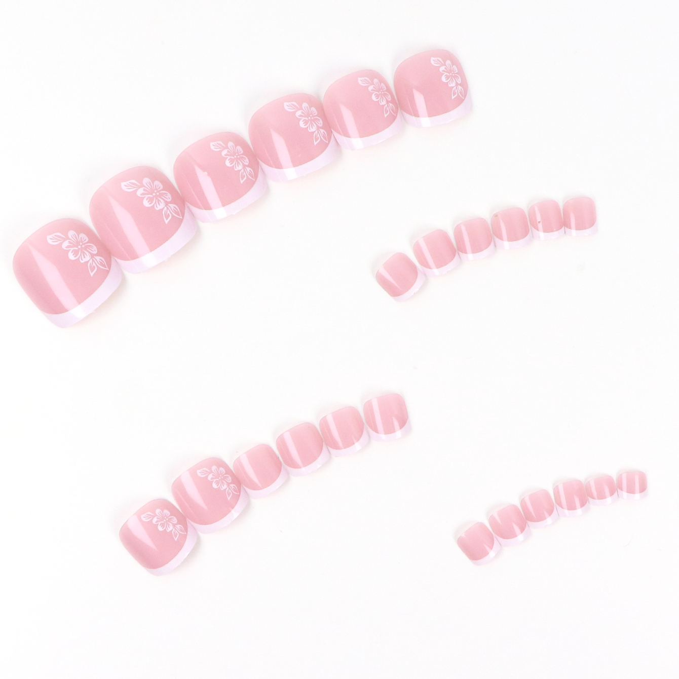 24PCS Short Square Pink With A - Pressed Flower Art review and price
