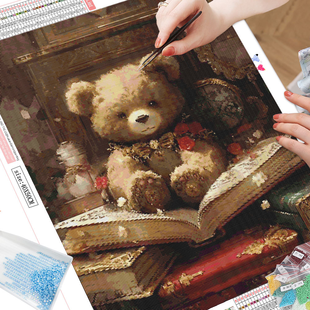 Frameless, Cartoon Diamond Pai - Photo Mosaic Print review and price