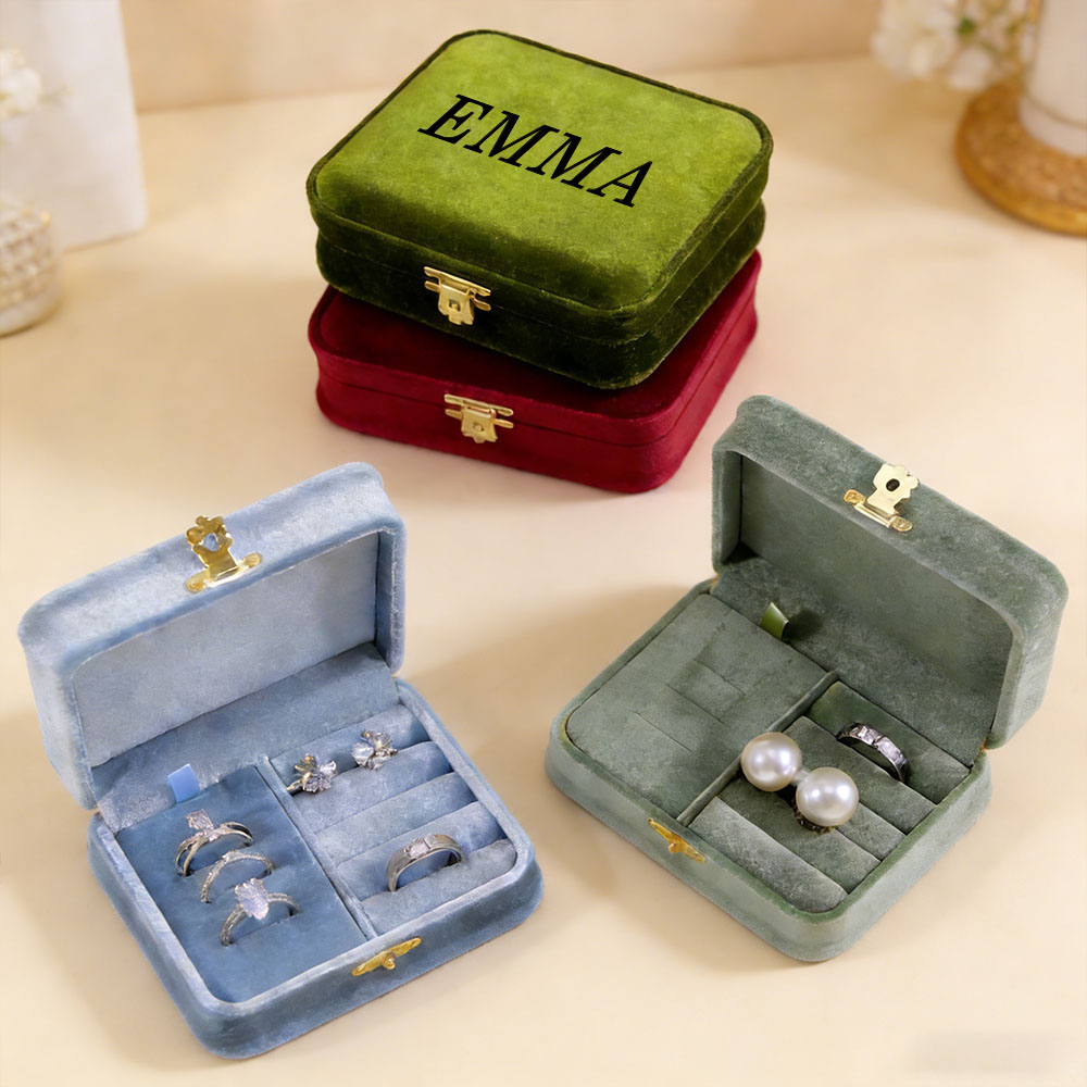Personalized velvet jewelry bo - Personalized Name Box review and price