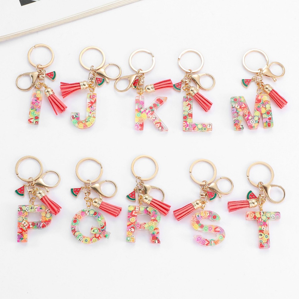 Personalized A-Z Key Ring Buck - Monogram Keychain Leather review and price