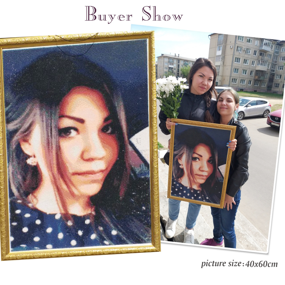 HUACAN Full Kits Diamond Paint - Photo Mosaic Print review and price