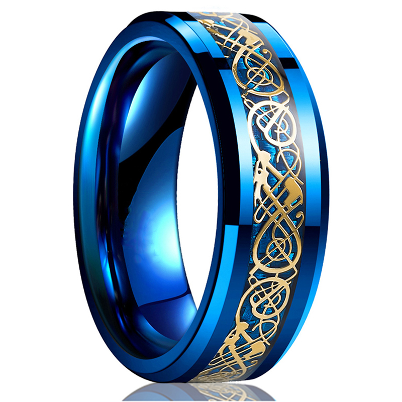 Fashion 8mm Men's Stainless St - Initial Ring Custom review and price