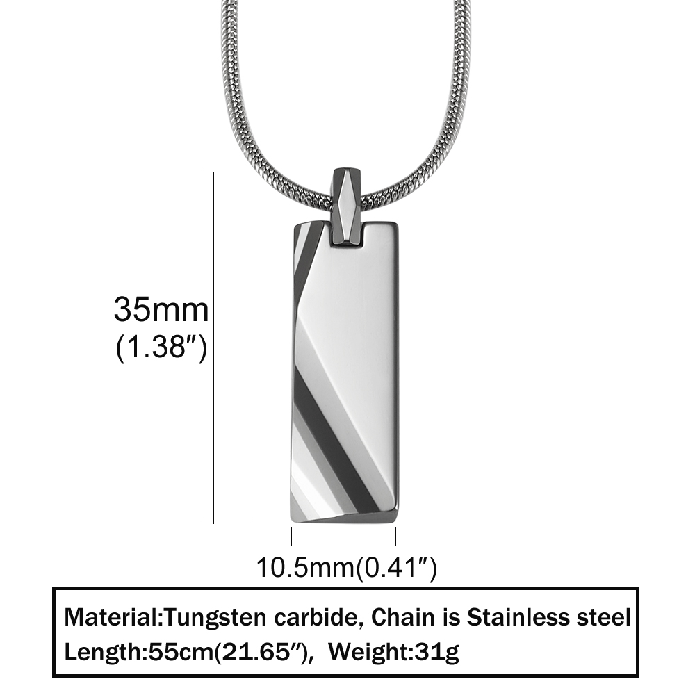 Tungsten Carbide Pendants Men  - Name Necklace Custom review and price