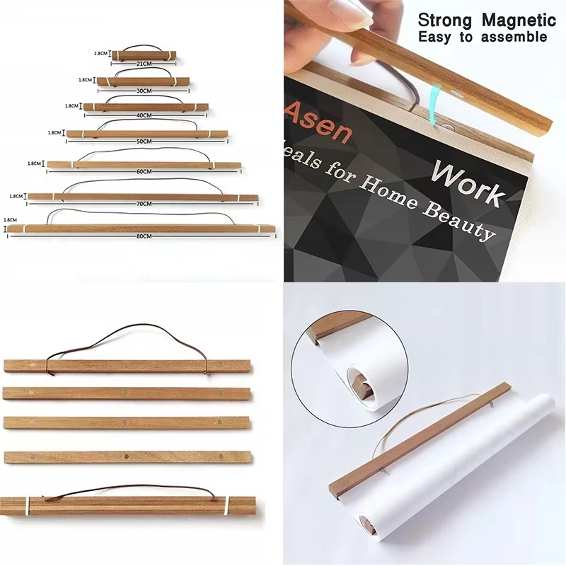 21-90cm Magnetic Wooden Pictur - Engraved Wood Frame review and price