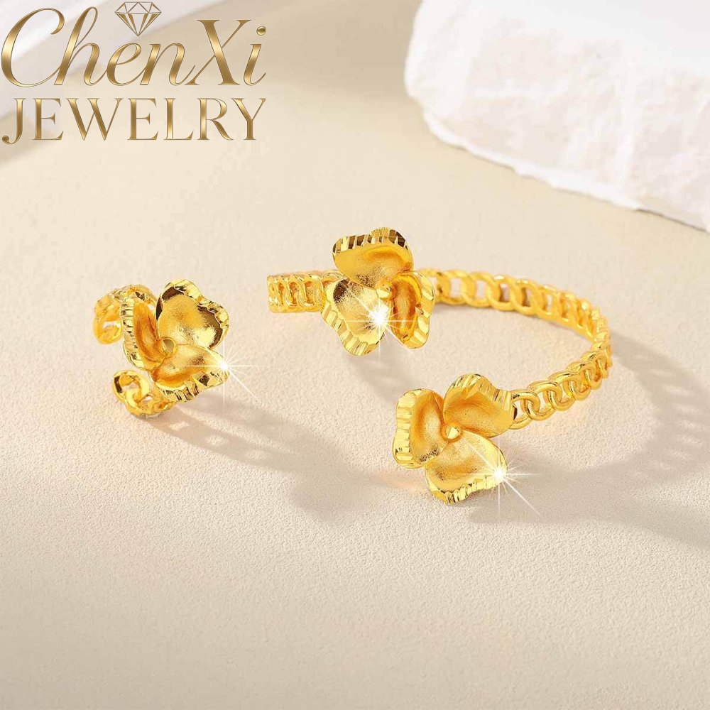 Sand Gold Floral Open-End Bang - Coordinates Bracelet review and price