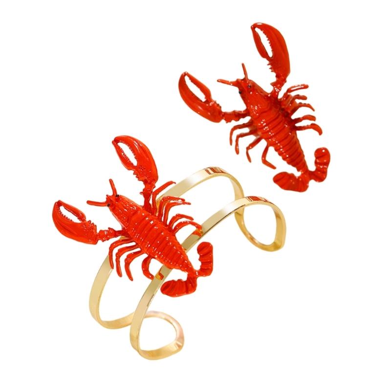 39BB Eye Catching Red Lobster  - Coordinates Bracelet review and price