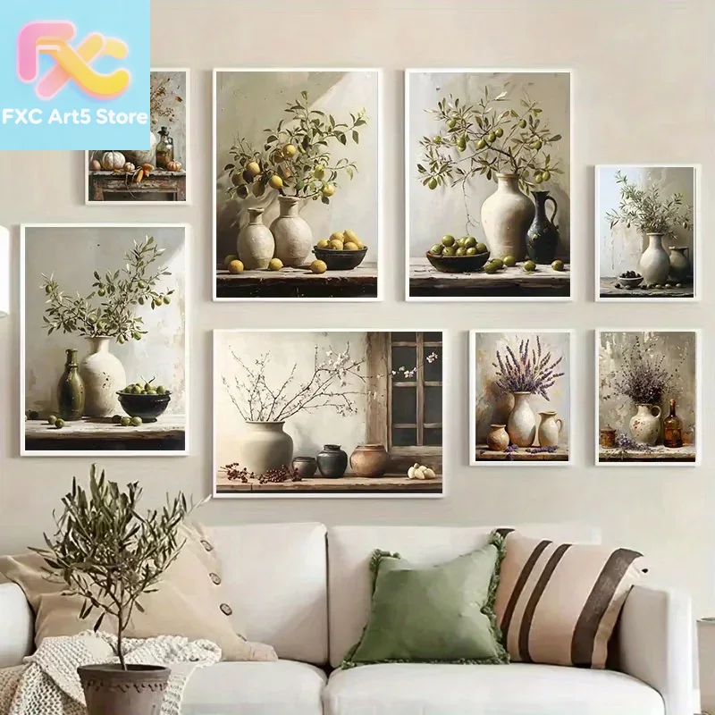 1pc frameless 1pc  Retro Still - Family Tree Print review and price