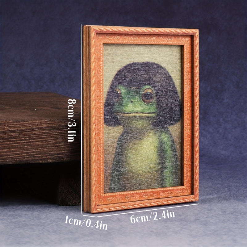 Mini Wooden Photo Frame Frog F - Engraved Wood Frame review and price